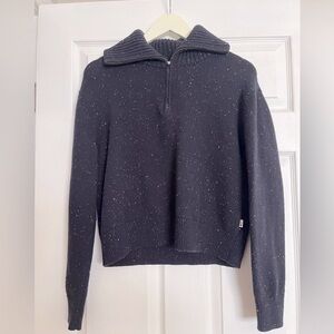 Men's Black Speckled Sweater